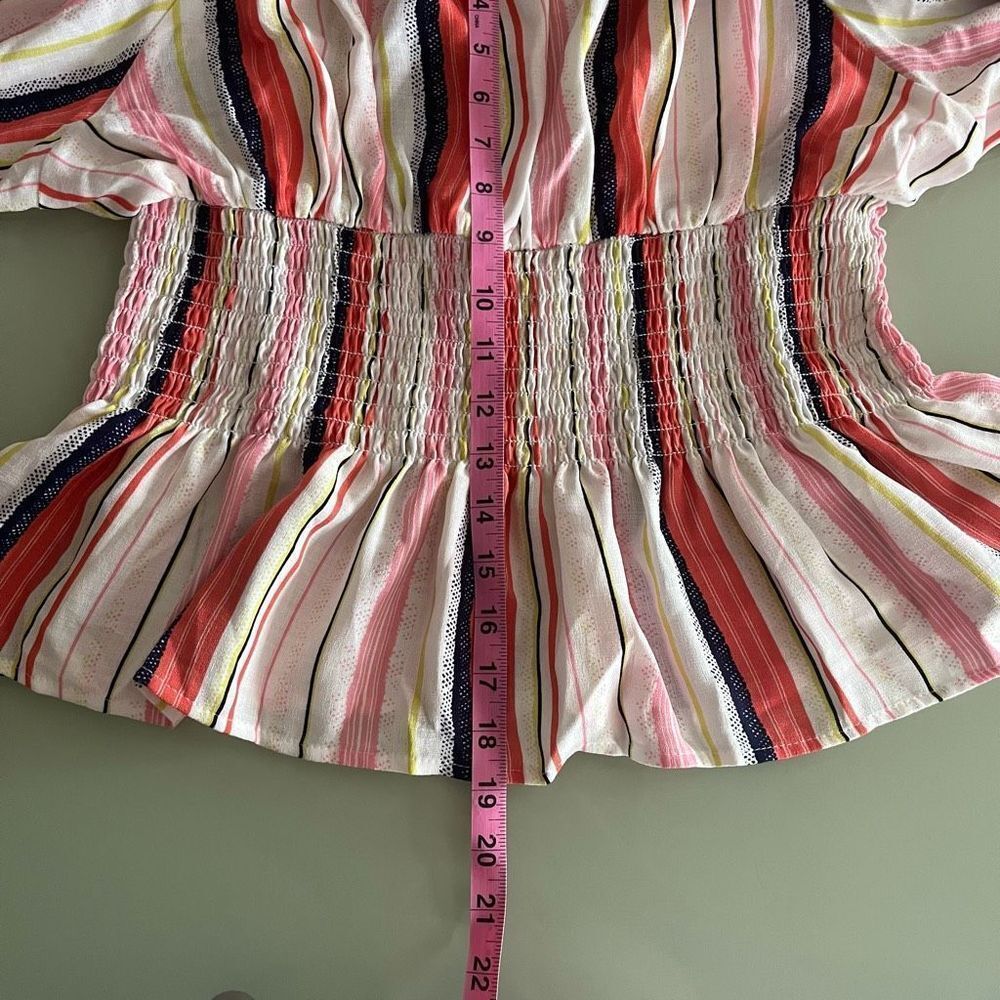 VENUS Blouse Top Women XL off shoulder ruff sleeve - Picture 11 of 14